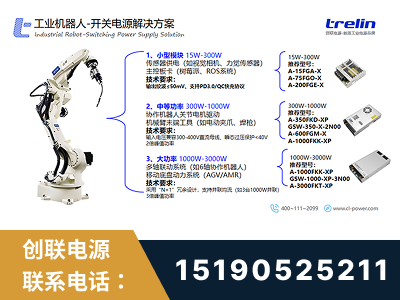 江门-工业机器人-开关电源解决方案